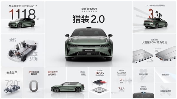 26.9萬起！全新極氪001累計大定訂單已近4萬單