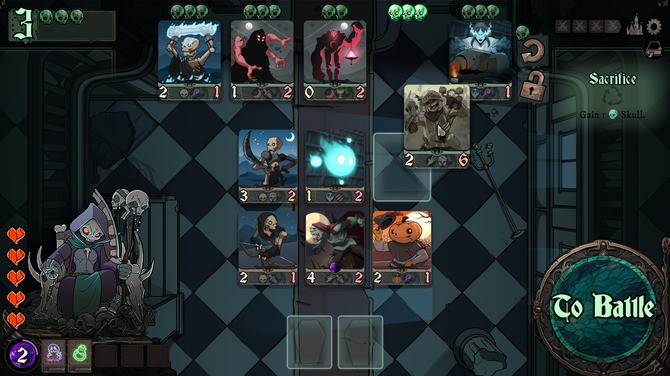 《Throne of Bone》Steam搶測(cè) 肉鴿元素自走棋新游