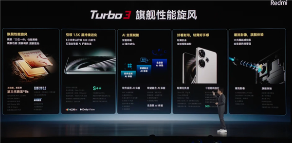 中端強(qiáng)性能機(jī)！Redmi Turbo 3發(fā)布：1999元起 首搭第三代驍龍8s史無前例
