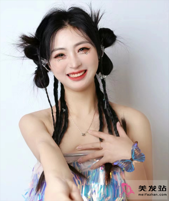 y2k長發(fā)編發(fā)范本 音樂節(jié)演唱會必備款式