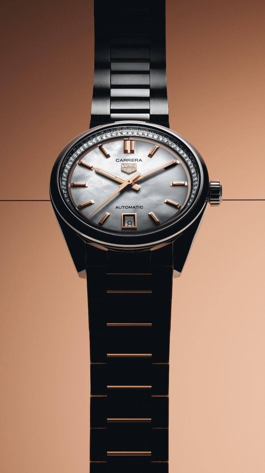 TAG HEUER泰格豪雅卡萊拉系列日歷型腕表全新珍美表款獻(xiàn)禮母親節(jié)