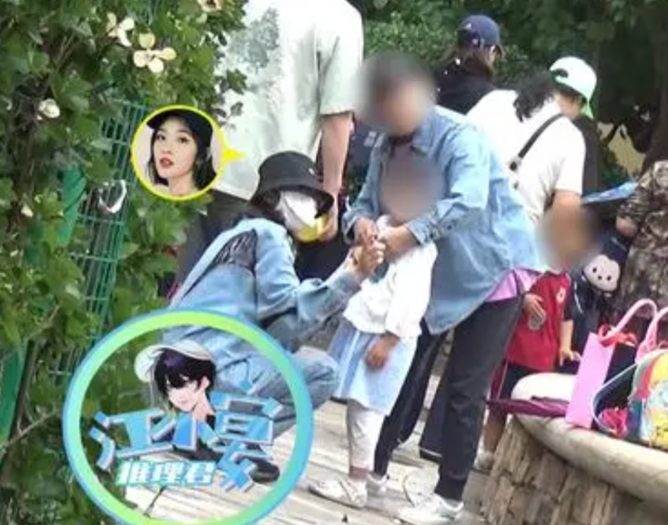 唐藝昕接女兒放學(xué)，張若昀4歲女兒近照 8
