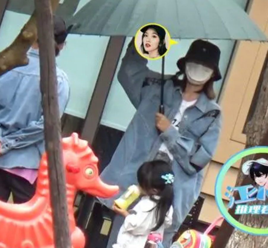 唐藝昕接女兒放學(xué)，張若昀4歲女兒近照 12