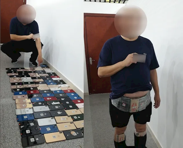 創(chuàng)紀(jì)錄！男子身綁100臺手機(jī)進(jìn)境：因肚子太大被查獲