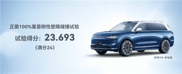 首款超五星！問界M9中汽研測試成績公布 余承東：不怕事、能避事