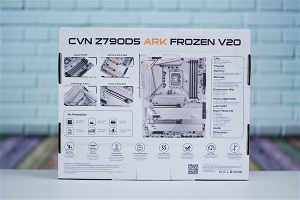 支持i9-14900K！七彩虹VCN Z790D5 ARK FROZEN方舟主板圖賞