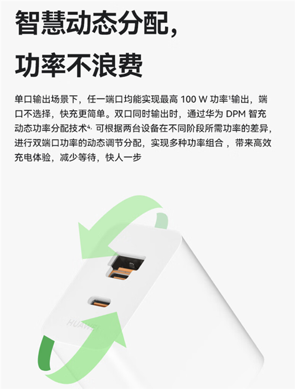 349元！華為發(fā)布100W全能充電器：USB-A/C融合 雙口終于能同時(shí)使用