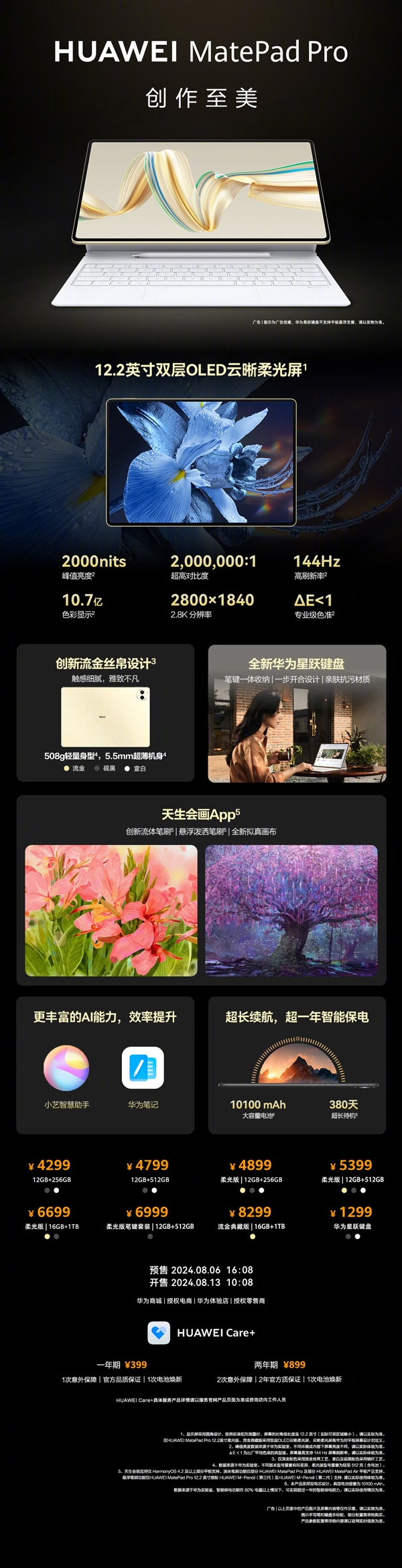 從599元耳機 到11999元智慧屏！華為七大新品價格匯總