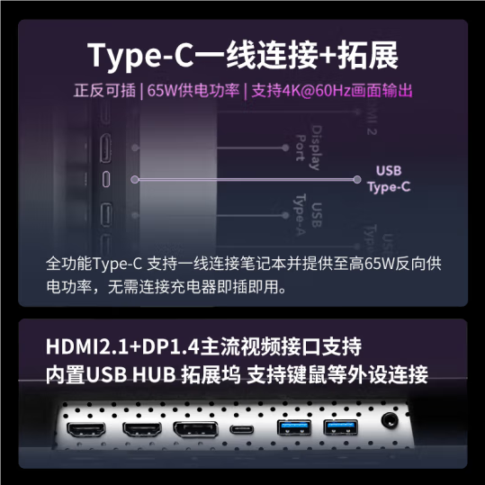 1399元！聯(lián)想小新27p顯示器上市：4K 60Hz、65W反向供電