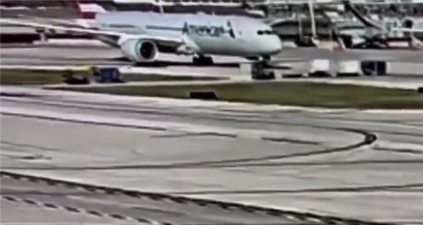 美國一波音787客機(jī)發(fā)動機(jī)吸入行李集裝箱 事故原因太巧合